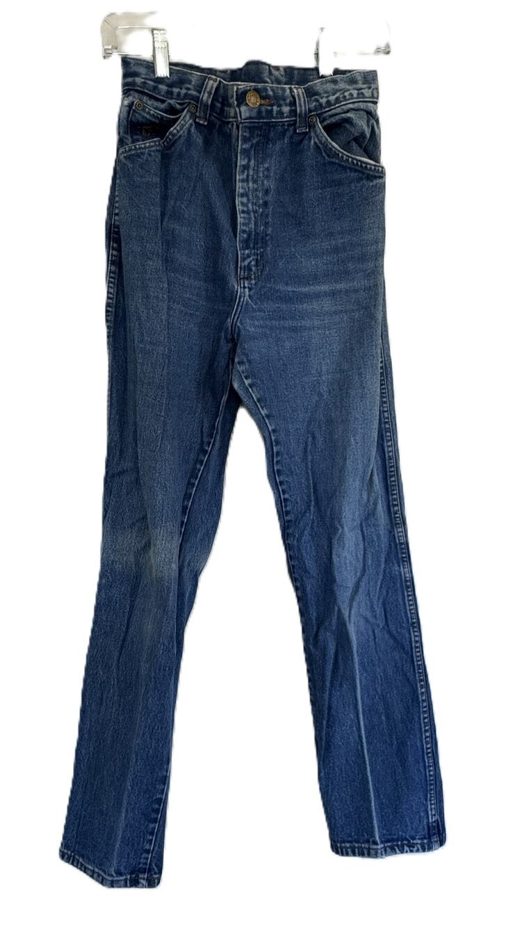 Vintage 80s Wrangler Junior Fit Jeans 11 High Rise Tapered USA Horse